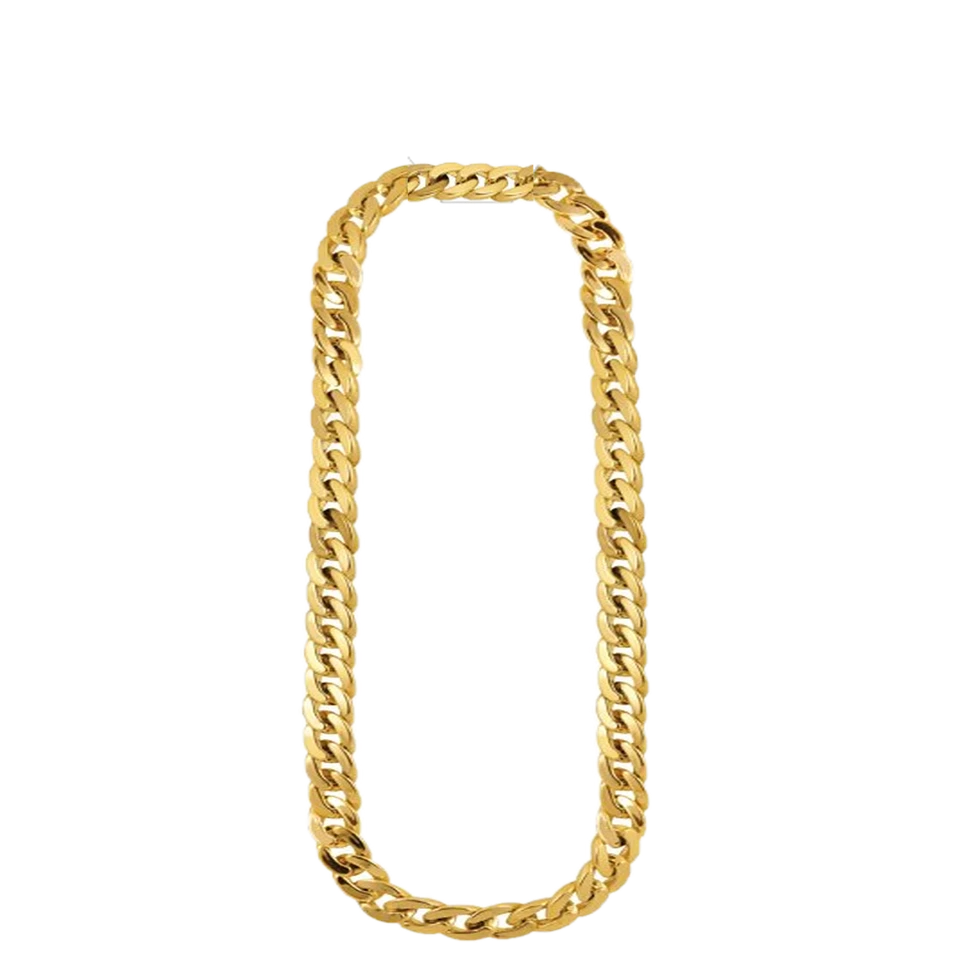 HENBRANDT Goldene Kette 81 cm Hip Hop Rapper Gangster Schmuck Gold Zuhälter 80er 90er