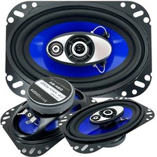 New Audiobank 4x6" in 3-Way 250 Watts Coaxial Car Speakers CEA Rated Pair 