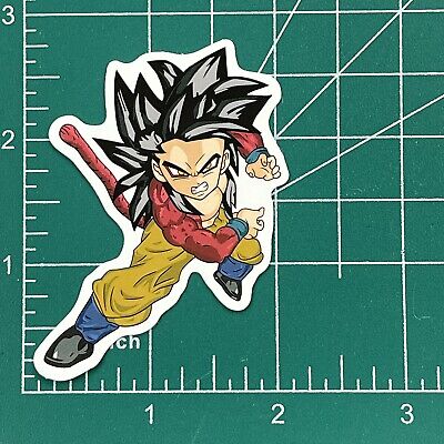 Dragon Ball Sticker Super Sayajin 4 Goku Hero Anime Decal Phone Guitar  Laptop