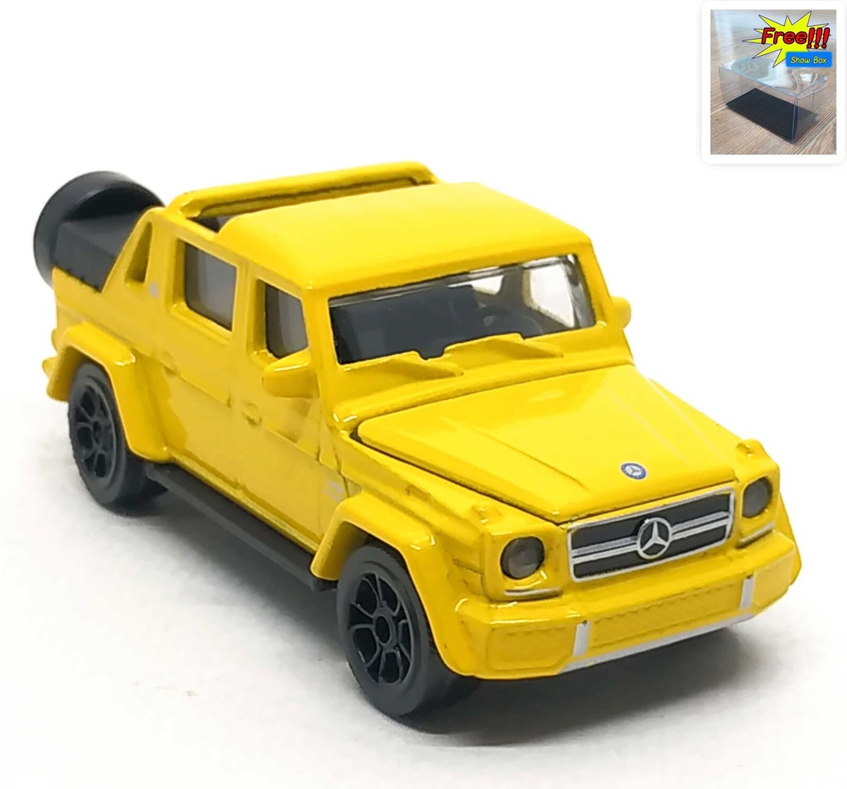 ミニカー MAJORETE LIMOUSINE MERCEDES ECH 1/58 Majorette Mercedes Benz Maybach G 650 Landaulet Yellow 1:61 3