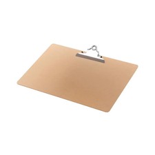 Q-Connect Masonite Clipboard A3 Brown Hardboard Heavy Duty Clip