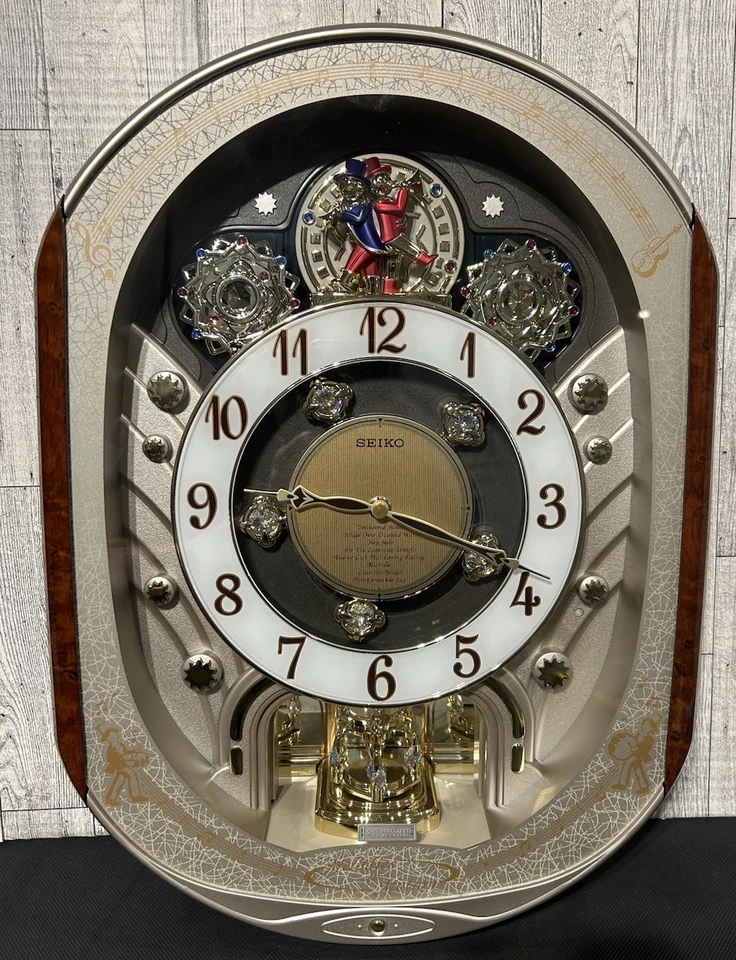 2007 Seiko Melodies in Motion Collector's Edition Swarovski Crystal Clock Tested - Image 2 of 4