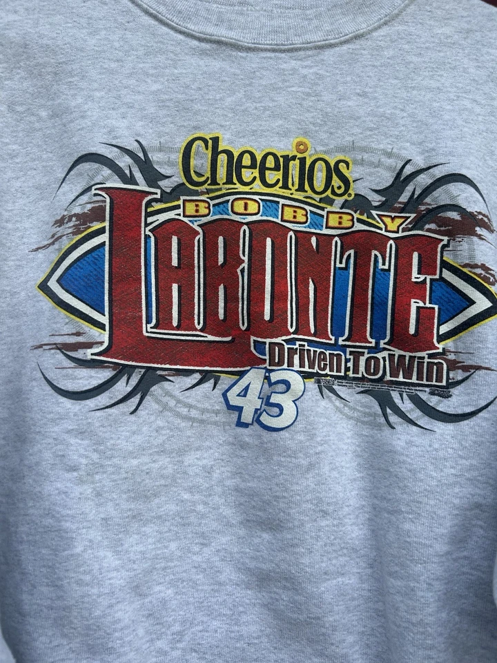 Bobby Labonte 43 Sweatshirt Cheerios Size XL - Image 4 of 4