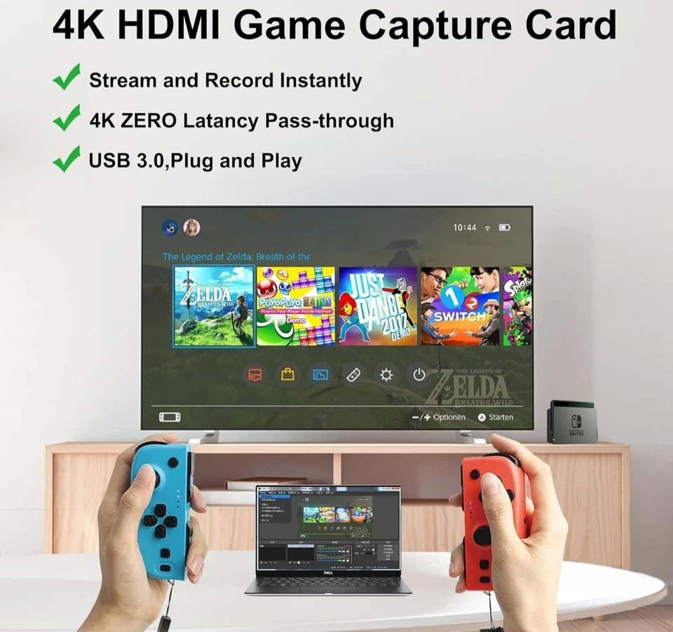 4K HDMI Full HD 1080P 60FPS USB Cam Link Game Audio Streaming Video Capture Card - Image 4 of 4