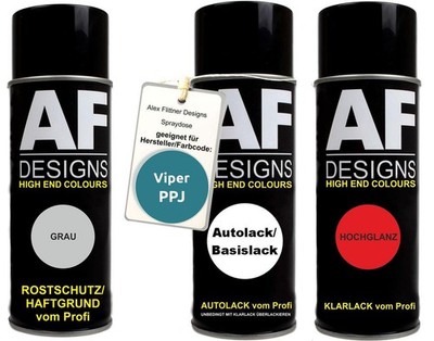 Spraydose Set für Viper PPJ Island Teal S. GL. Perl Metallic Autolack Klarlack G