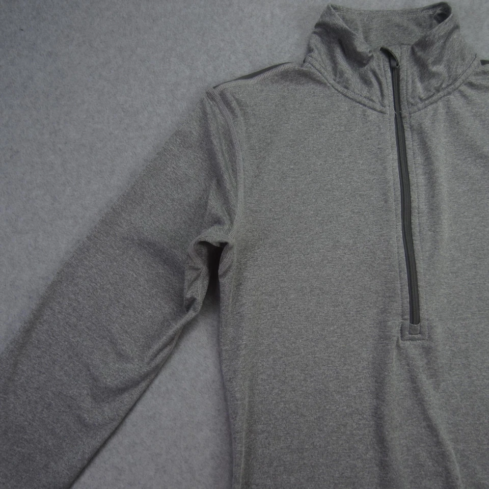 Nike Pro Pullover Womens Medium Gray Two Tone 1/4 Zip Dri Fit Running - Image 3 of 4