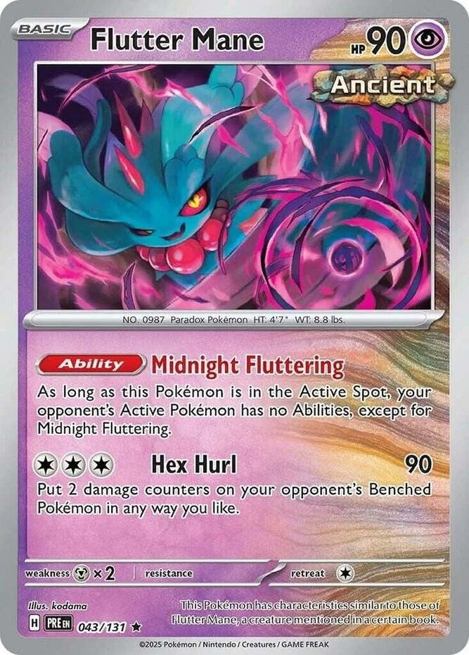 Flutter Mane 043/131 Prismatic Evolutions for sale | eBay