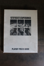 1978-79 NBA Seattle SuperSonics Playoffs Media/Press Guide Championship