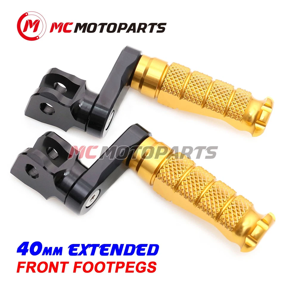 For Honda NT 700 V DEAUVILLE 07-13 12 11 MCCP 40mm Extended GOLD Front Foot Pegs Foto 2 de 4