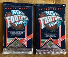 1991 UPPER DECK HIGH SERIES 2 SEALED PACKS  FOOTBALL CARDS NFL FREE SHIPPING!