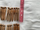 Vintage Lot Of 60 Wooden Round Head Clothespins Weathered Approx 4 in. (lot 3) — photo 8