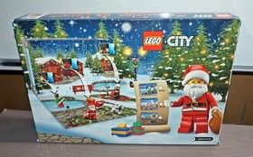 Lot of 2 LEGO City Advent Calendar 60201 2018 and 60133 2016 COMPLETE