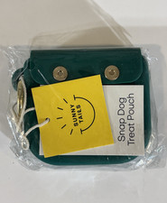 Sunny Tails Snap Dog Treat Pouch - Meadow Green - Magnetic Closure Travel Pouch