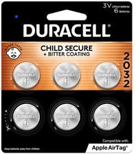 Duracell 3v 2032 Lithium Coin Battery 6 Count