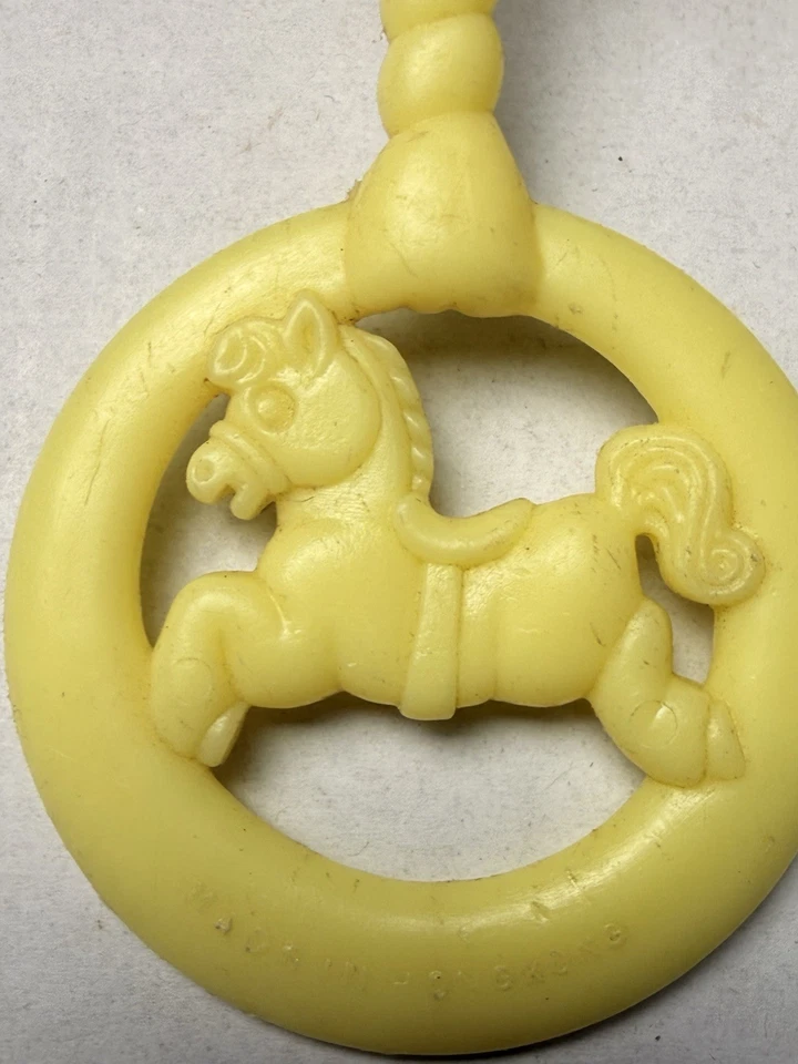 Payaso Sonajero Bebé Vintage Los Primeros Años 1976 Rojo Blanco Azul Bebé Juguete Cara Roja Foto 4 de 4