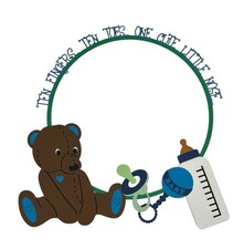 BABY BOY TITLE Page Premade Paper Piecing Scrapbook Die Cut Elements