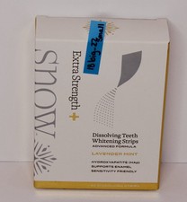SNOW Dissolving Teeth Whitening Strips 53 Count Extra Strength + Lavender Mint SNOW Dissolving Teeth Whitening Strips 53 Count Extra Strength + Lavender Mint