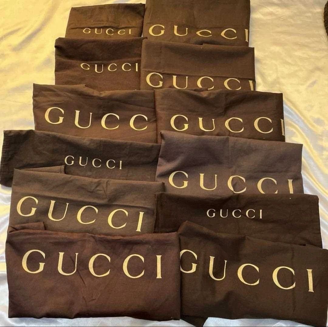 Sacs de rangement GUCCI, sacs à cordon, 12 pièces, haut de gamme, d'occasion, du Japon