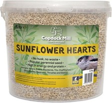 Sunflower Hearts Wild Bird Seeds 3.2kg / 5L Tub – No Grow Sunflower 6.38 per kilo
