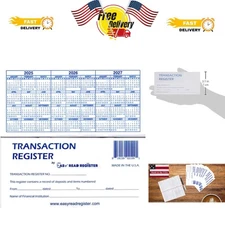 Checkbook Registers with Calendars - 12 Pack for Personal & Business Use