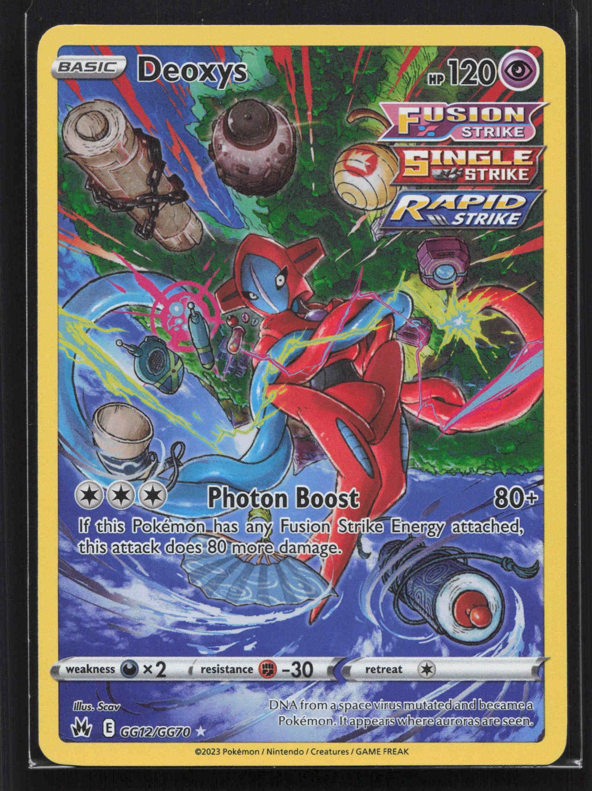 Deoxys Ultra Rare Crown Zenith: Galarian Gallery GG12/GG70 NM