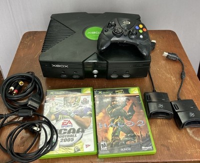 Microsoft Original Xbox Console Bundle Halo 2 NCAA 2005 GTA Vice City Tested