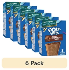 (6 pack)Frosted Chocolate Fudge Toaster Pastries, 13.5 oz (8 Count)
