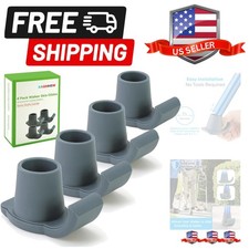 4 Pack Walker Skis Glides   Universal Sliders for Folding Walkers, Ideal Mobi...