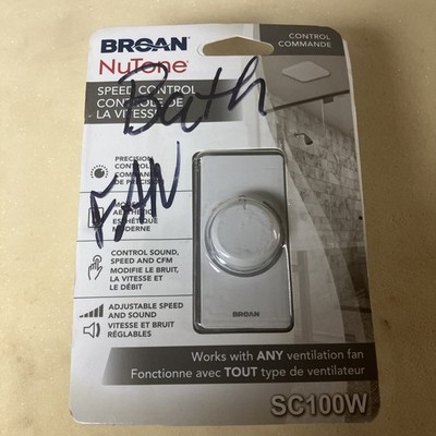 Broan Nutone Exhaust Vent Fan Speed Control Dial SC100W