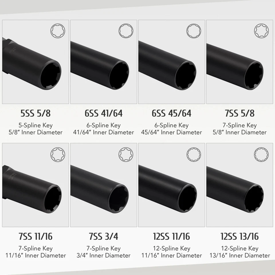 16Pcs Locking Lug Nut Master Key Set Wheel Lock Tire Lug Removal SKT Tool Kit - Image 3 of 4