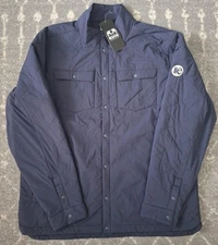 Kuiu Base Camp Insulated Snap Shirt Jacket Size XXL Dark Blue Gray Outdoor 