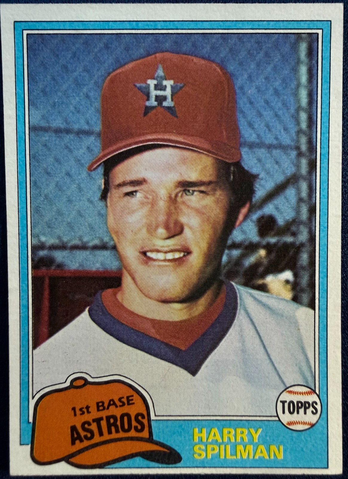 1981 TOPPS TRADED #833 HARRY SPILMAN (HOUSTON ASTROS) BASEBALL CARD