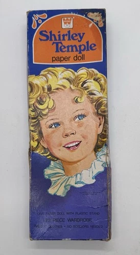 Vintage Shirley Temple Paper Doll Set Whitman 1976 23 pcs.
