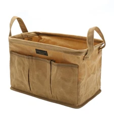 Tool Pouch, Heavy Duty 16oz Waxed Canvas Tool Bag, Rectangle Foldable Open To...