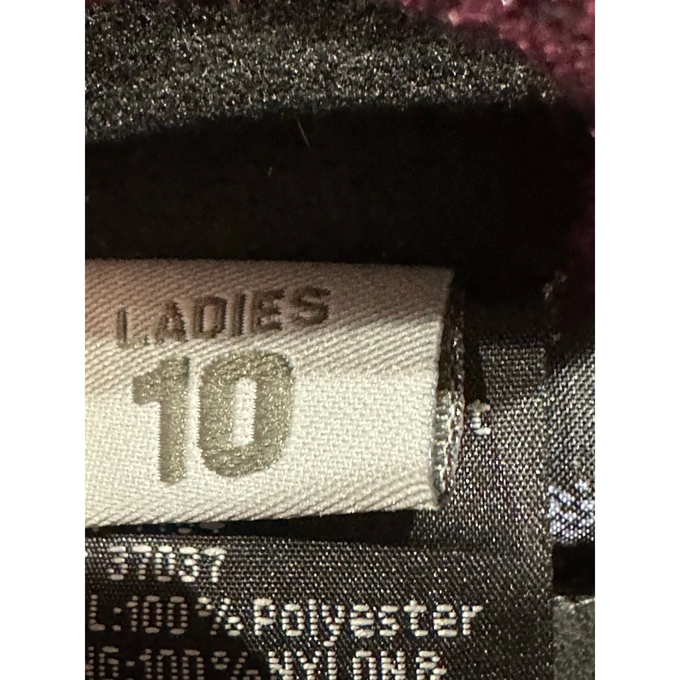 Obermeyer Sz 10 Kayla Ski Coat Pullover Side Zip Hooded Insulated Lace & Leather - Image 4 of 4