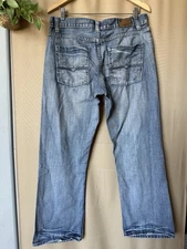 Y2K Flypaper Men’s Bootcut Blue Jeans Regular Fit 33W x 30L