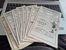 Grantham Town Home Programmes - 1961/62 season