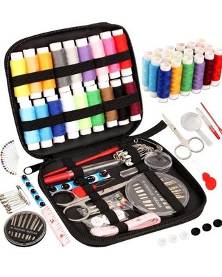 100 Piece Sewing Kit With Case, Portable Sewing Supplies Accessories