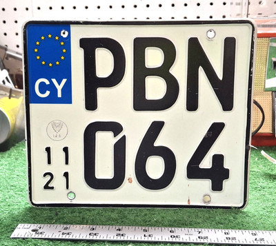   - CYPRUS - 2021 passenger car bluestripe issue, nice original as shown, nice