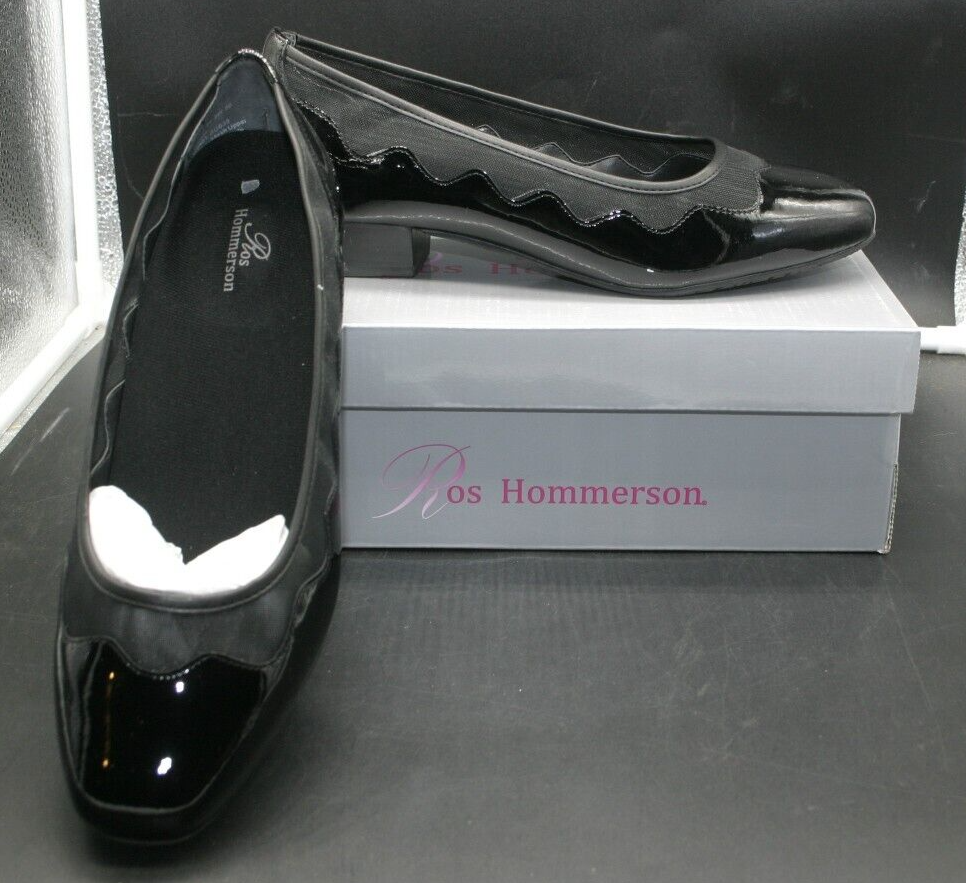Ros Hommerson Tootsie Ballet Flat Black PT 74034 Women's Dress