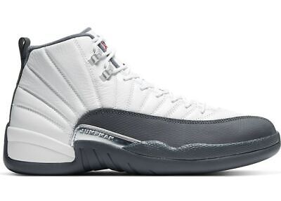 Nike Air Jordan 12 XII Retro White Dark Grey Size 10.5 Nike Air Jordan 12 XII Retro White Dark Grey Size 10.5