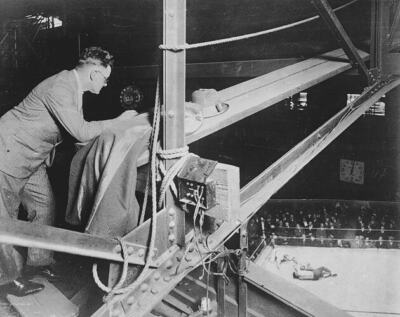 Wrestling Match West Melbourne Victoria 1927 - Direct broadcast of- Old Photo