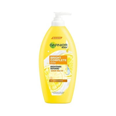 Garnier Bright Complete Extra Brightening Milk Lotion Yuzu Lemon Essenc 400ml x2
