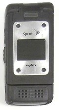 Sanyo Pro 700 A / Pro-700a - Black and Silver  Sprint  Cellular Flip Phone