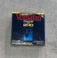 VERBATIM 3.5 Microdiscs / Floppy Discs Lot of 10 Formatted/Apple Fast Shipping