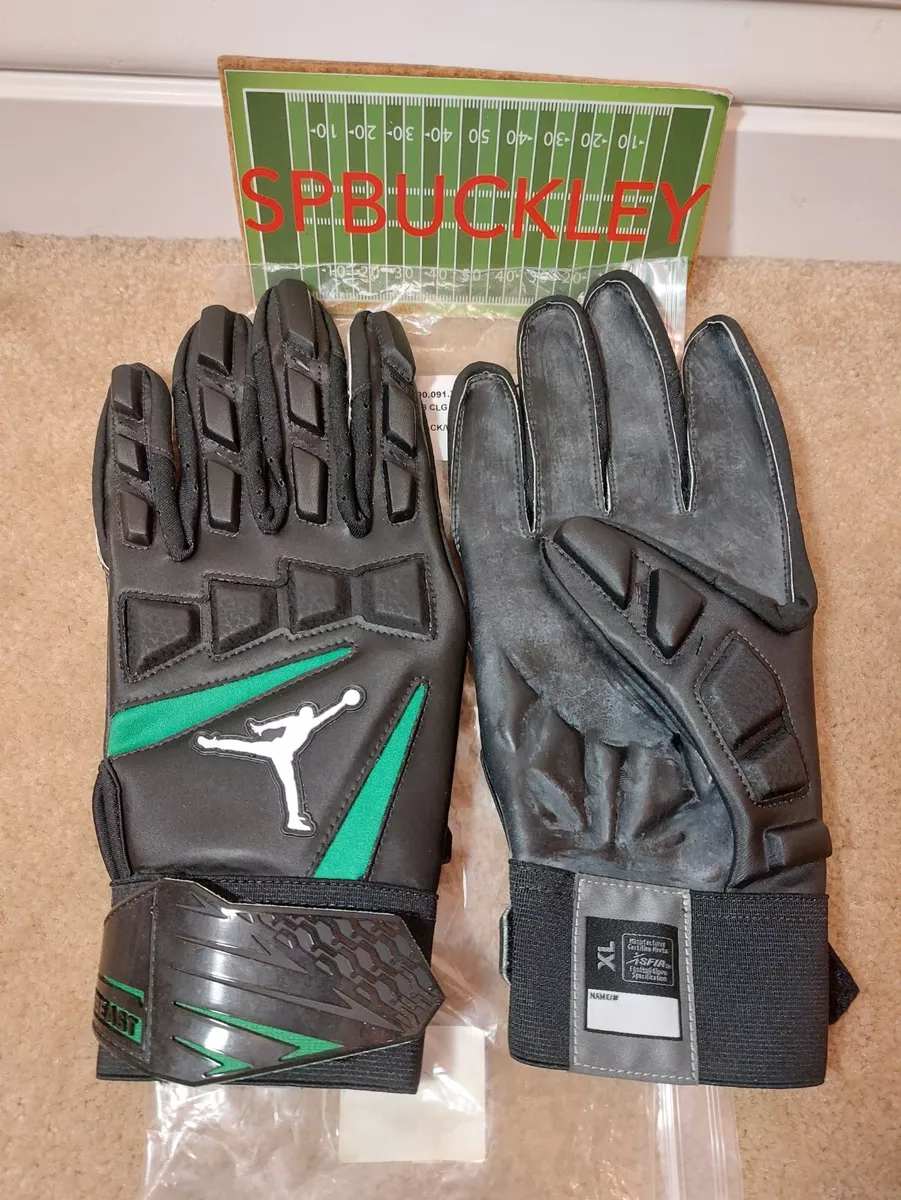 NIKE JORDAN HYPERBEAST 2.0 NCAA ORDDON DUCKS LINEMAN FOOTBALL GLOVES XL
