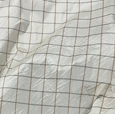 Ivory Brown 100 silk dupioni fabric 54 wide Sold By The Yard