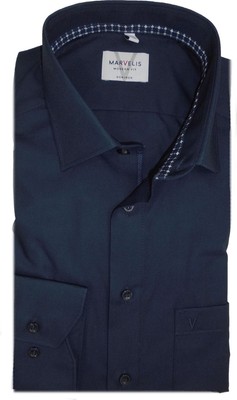 Marvelis Hemd Modern Fit 7211.44.80 uni marine