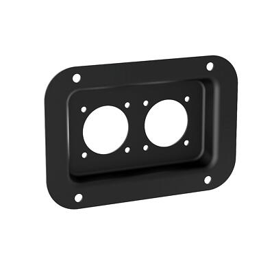 Penn Elcom Medium schwarz Geschirr gestanzt für 2 x quadratische G-Serie Speakon Stecker