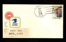 US FDC #1489//1498 / 1498 USPS 1973 Birdseye IN USPS Postal People